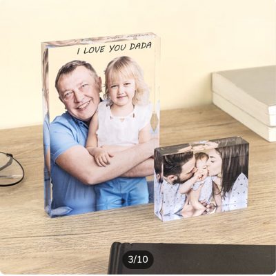 Fotos en bloque de madera