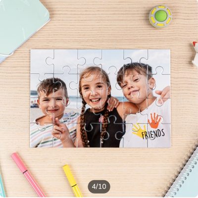 Puzzles rectangulares de cartón personalizados