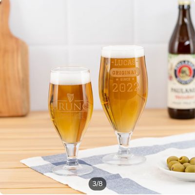 Copa de cerveza personalizada