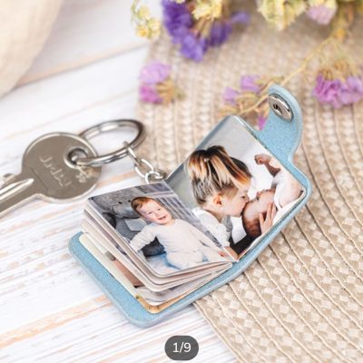 Llavero mini álbum de fotos personalizado