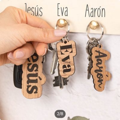 Llaveros con nombre personalizado