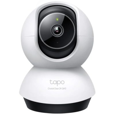 TP-Link TC72 Camara de Seguridad WiFi 2K QHD 4MP 360º - Vision Nocturna - Deteccion y Notificaciones Inteligentes de IA - Alarma de Luz y Sonido - Audio Bidireccional