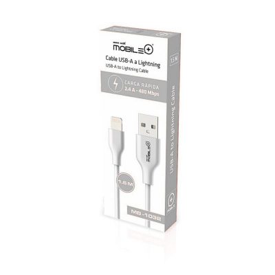 CABLE DE DATOS Y CARGA LIGHTNING/USB COMPATIBLE CON IPHONE 1.5M