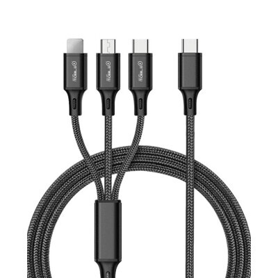 Cable de Carga Nylon 3en1 TIPO-C a Lightning, Micro USB y Tipo-C. MB-1046 Mobile+ - Imagen 3