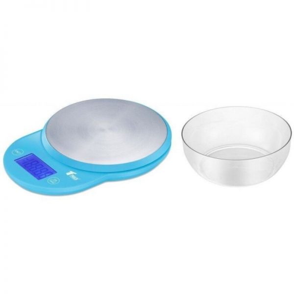 BALANZA DE COCINA DIGITAL DE ALTA PRECISIÓN CAPACIDAD MAX 5KG TH-DS8023 Azul - Imagen 2