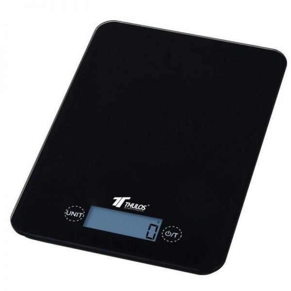 BALANZA DE COCINA DIGITAL, 5KG DE CAPACIDAD THULOS TH-DS107 Negro
