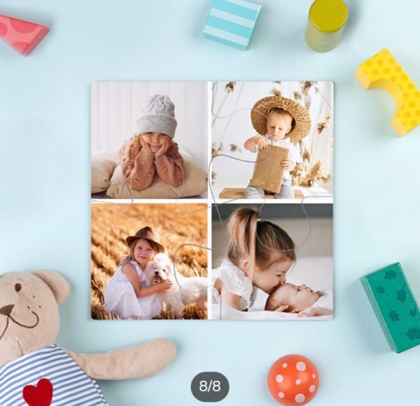 Puzzle personalizado infantil 4 piezas