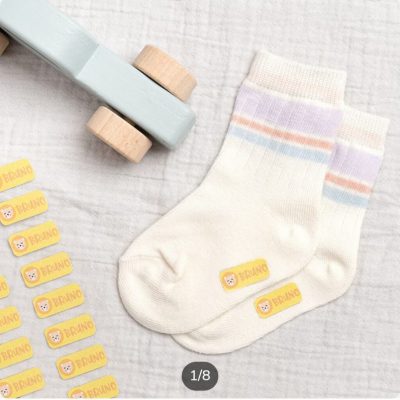 48 etiquetas pequeñas para ropa (26x14 mm)