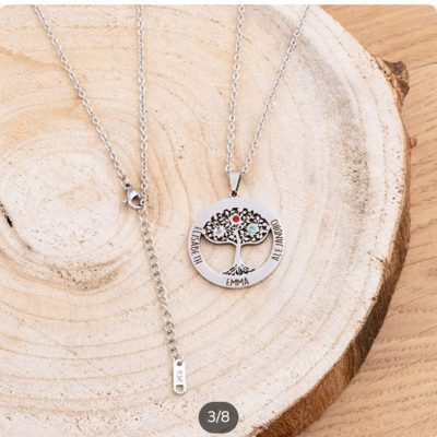 Colgante Árbol de la Vida grabado