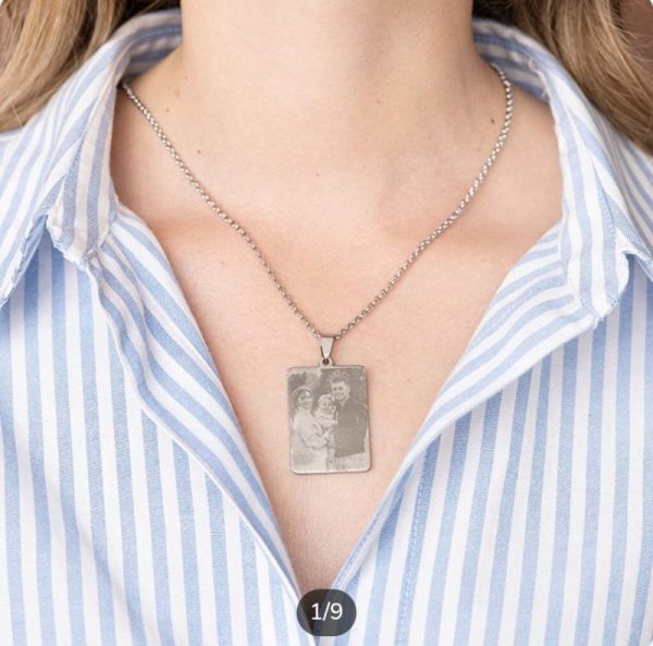 Colgante rectangular grabado - Imagen 9