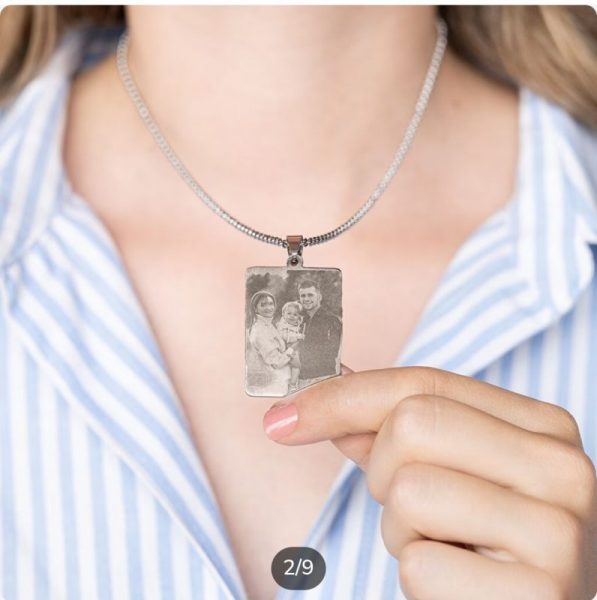 Colgante rectangular grabado - Imagen 8