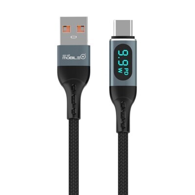 CABLE USB-TIPO A USB TIPO C CON PANTALLA DE CARGA RAPIDA PD20W MB-1028 - Imagen 2