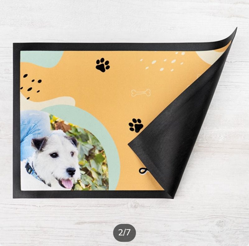 Alfombra personalizada para comedero de perro y gato - Imagen 3