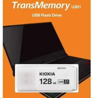 Pen Drive Kioxia TransMemory U301 128GB USB 3.2 Blanco