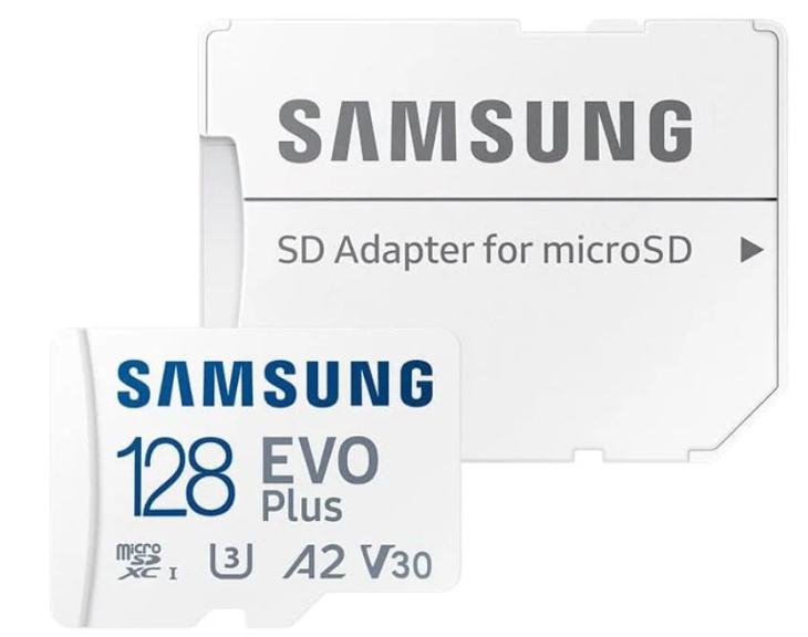 Samsung EVO Plus MicroSDXC 128 GB UHS-I U3 V30 Clase 10 con Adaptador