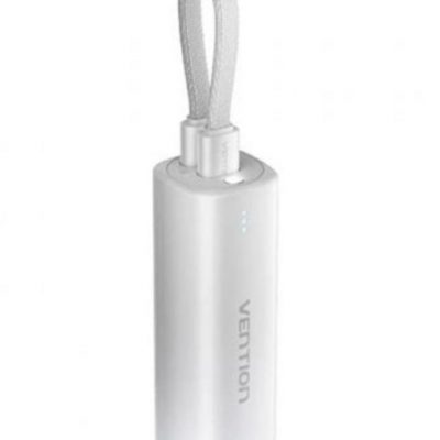 Powerbank 5000mAh Vention FHWM0 20W USB-C Lightning Carga Inalámbrica Gris Compacto