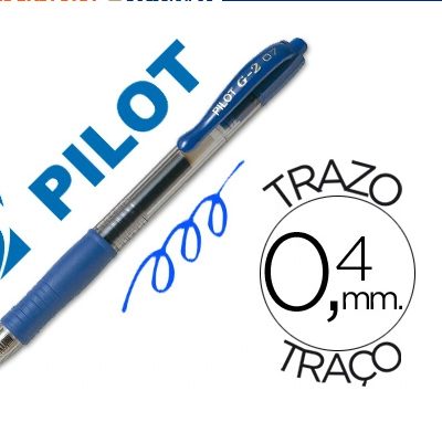 BOLIGRAFO PILOT G-2  TINTA GEL RETRACTIL SUJECION DE CAUCHO
