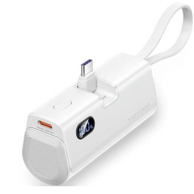 Powerbank 4800mah Vention Fhqw0- 22.5w- Blanca