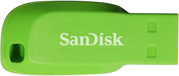 Memoria USB SanDisk Cruzer Blade de 32 GB, azul, rosa y verde, 3 unidades (paquete de 1) - Imagen 2