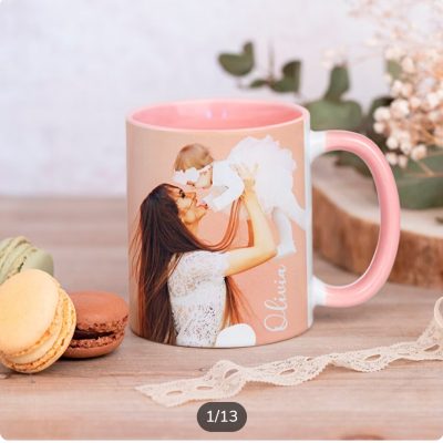 Taza de cerámica personalizada