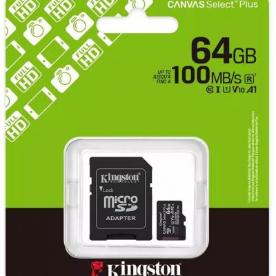 KINGSTON Canvas Select Plus 64GB-128gb - 256gb Microsdxc