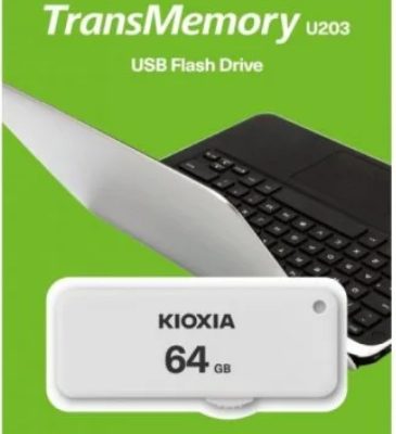 Pen Drive Kioxia TransMemory U203 64GB USB 2.0 Blanco