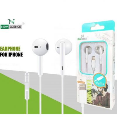 Auriculares New Science Cuffia con conector Lightning blanco
