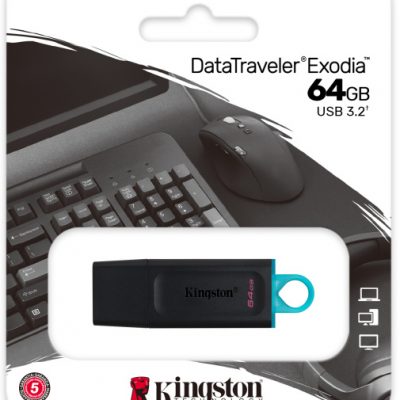 Pendrive Kingston DataTraveler Exodia 64GB USB 3.2
