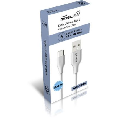 CABLE DE DATOS Y CARGA USB A TIPO C 5A DE 2.0M