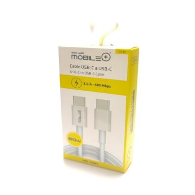 CABLE USB-C A USB-C, 60W., 3.0A