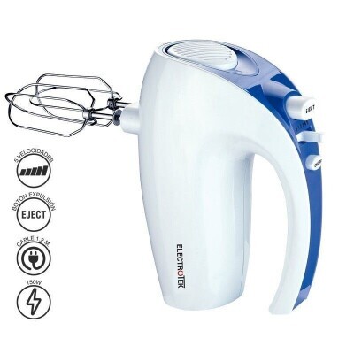 BATIDORA AMASADORA DE 5 VELOCIDADES,150W ELECTROTEK ET-BA150 Azul - Imagen 2