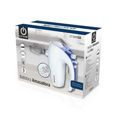 BATIDORA AMASADORA DE 5 VELOCIDADES,150W ELECTROTEK ET-BA150 Azul