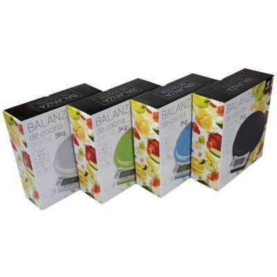 BALANZA DE COCINA DIGITAL, CAPACIDAD 3KG. THULOS TH-DS8022 Azul