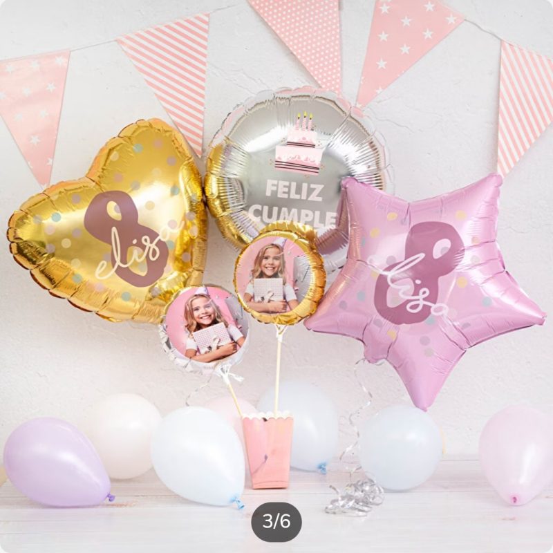 Globo foil redondo 45 cm. personalizado - Imagen 5