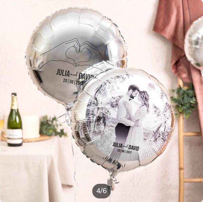 Globo foil redondo 45 cm. personalizado - Imagen 4