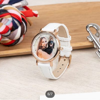 Reloj de pulsera personalizado de polipiel para mujer