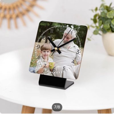 Reloj de pared cuadrado personalizado